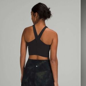 lululemon athletica Black Cross-Back sports bra Tank Top